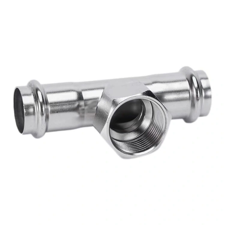 ഫീമെയിൽ ത്രെഡഡ് ടീ രണ്ടുതവണ അമർത്തുക