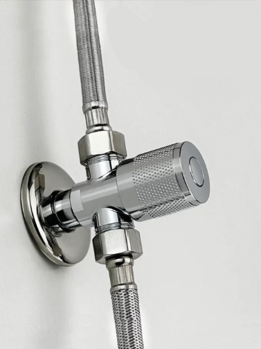Knob-Type Dual-Outlet Three-Way Water Distribution Valve
